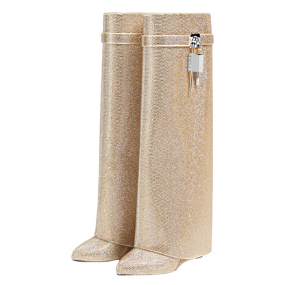 Bottes Lock, Or à Strass